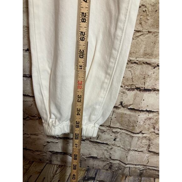 Articles of Society Jogger Jeans Womens 25 Pure White Pockets Denim Stretch - Picture 13 of 16